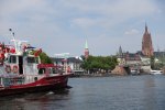 Das Feuerlöschboot auf den Weg zum Eisernen Steg Copyright Feuerwehr Frankfurt