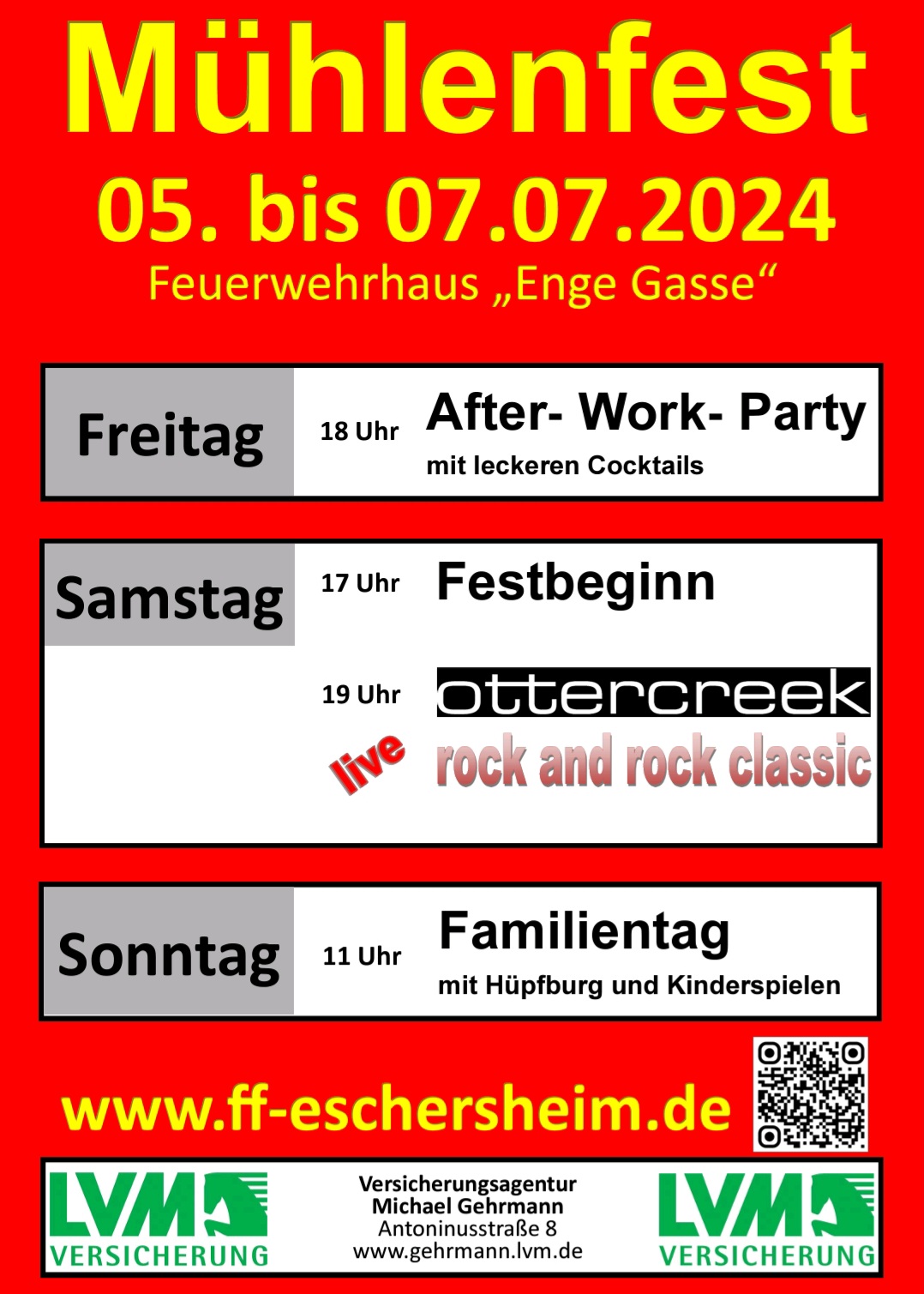 FF Eschersheim Plakat Mühlenfest 2024